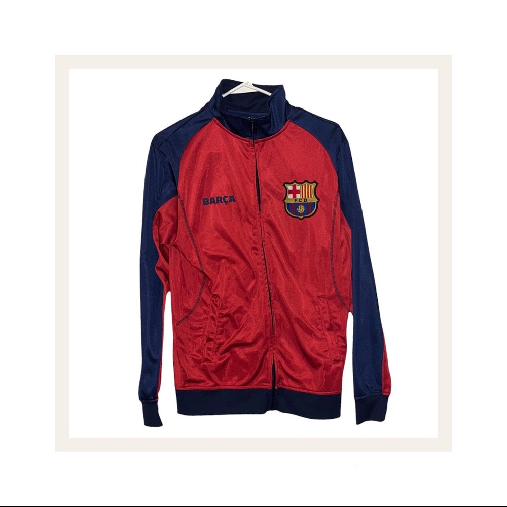 FC Barcelona Track Jacket (Red & blue) (Men's Small)